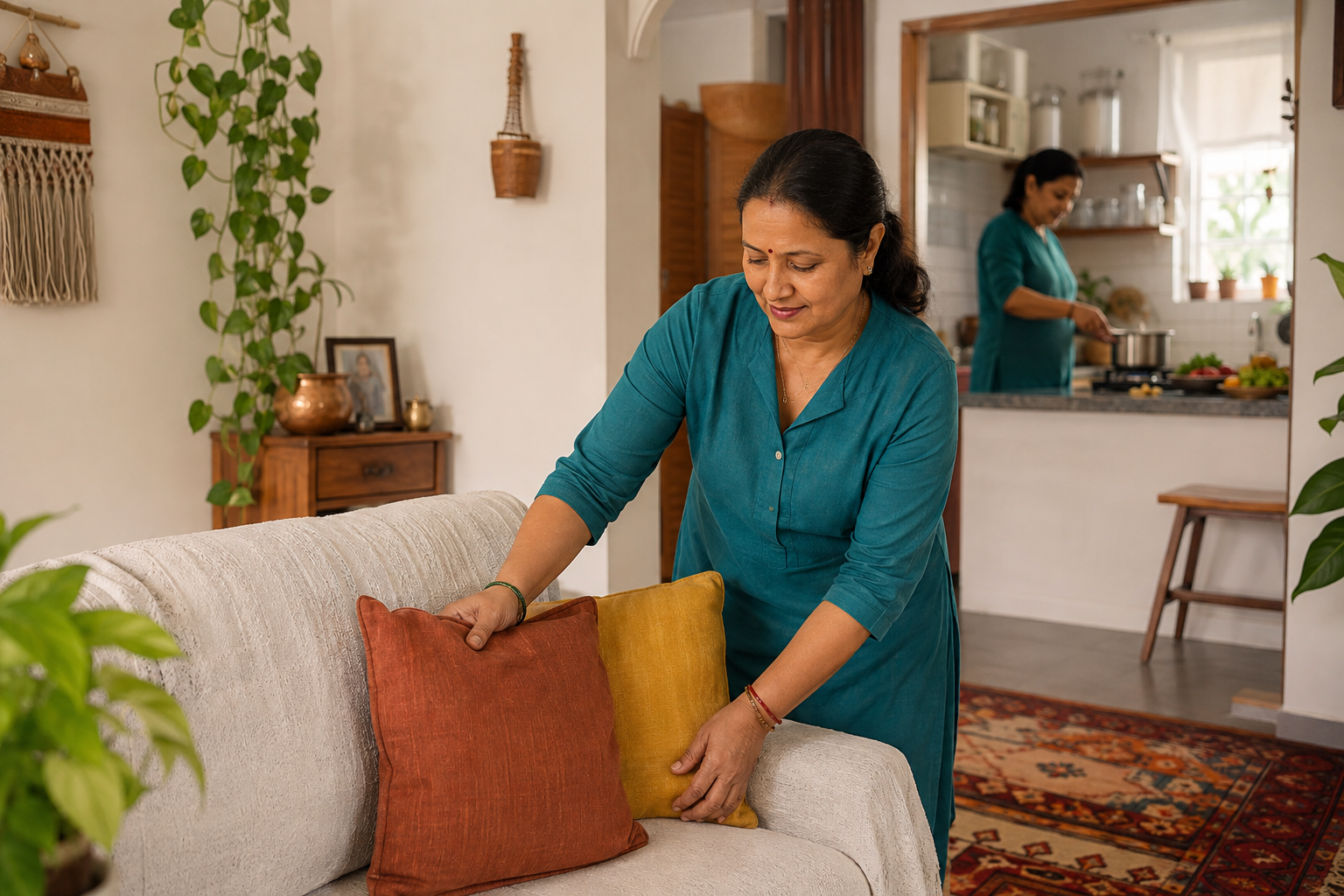 Experienced KalizHomeCare professionals caring for a clean family home